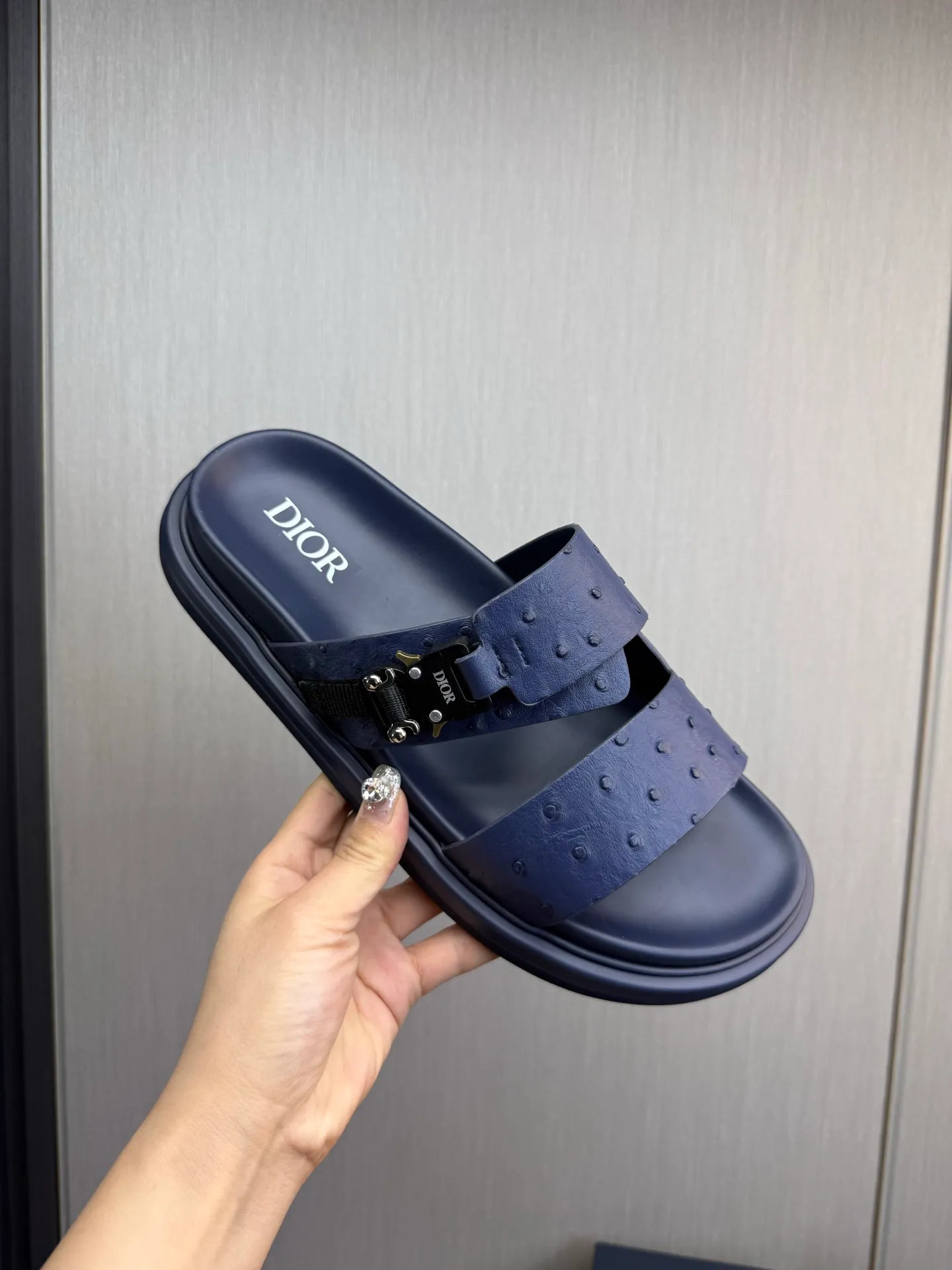 Men's shoes 300💰 Dior. Men's slippers🩴 Official website 1:1 production 38-45 size 45 46 🉑️Customized original material shipped✅